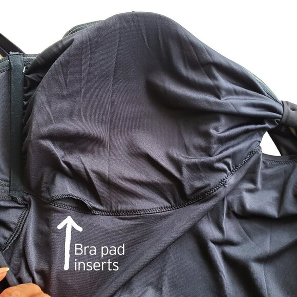 Old Navy NWT Tie-Front Keyhole Bandeau-Style One-Piece Swimsuit for Women 4X - Picture 12 of 16